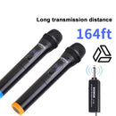 V-102 2pcs Handheld Microphone Wireless KTV Mic Player Singing with Receive