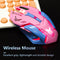 2.4GHz Wireless Optical Colorful Backlight 2400DPI Adjustable Ergonomic Mouse