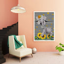 5D DIY Diamond Painting Sunflower Elephant Special-shaped Partial Drill (YXC161)
