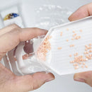 100pcs/lot Art Beads Storage Bag Clear Plastic Writable Recloseable Kits 5x7cm