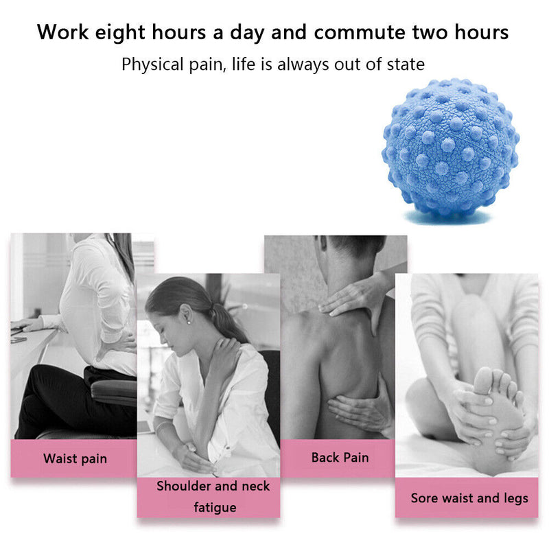 Massage Ball Trigger Point Sports Yoga Pain Relief Training Grip (Pink)