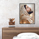 Frameless Oil Paint By Numbers Pastor DIY Canvas Picture Craft Kit for Home