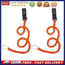 2x Elastic Kayak Canoe Paddle Leash Safety Boat Fishing Rod Pole Coiled Lan