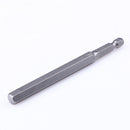 6pcs 100mm Length 1/4 Inch Hex Shank Magnetic Hexagon Head Screwdriver Bit Newly