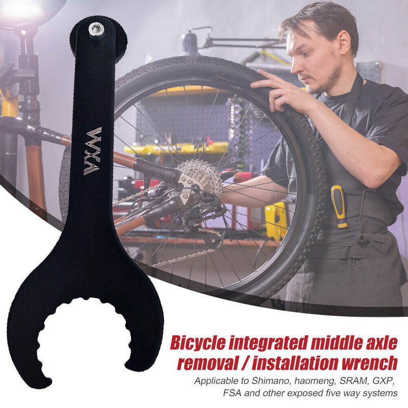 Mountain Bike Axis Wrench Bottom Bracket Bicycle Crankset Install Spanner