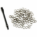 50X Shaft Spring Washers Split Rings Darts Rings TI Q8F7 Accesso Steel U3J7