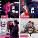 Light with Tripod Stand RGB LED 10 inch Ring Fill Light For TikTok Youtube