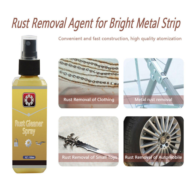30/50/100ml Car Rust Remover Derusting Spray Car Maintenance Cleaning Agent Tool