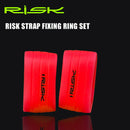 1 Pair RISK Road Bike Handlebar Tape Plugs Bicycle Bar Fixed Ring (Red) Newly