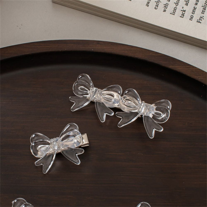 Women Girl Hair Accessories Small Bow Cute Hair Claw Hair Clip Bangs Hairpins