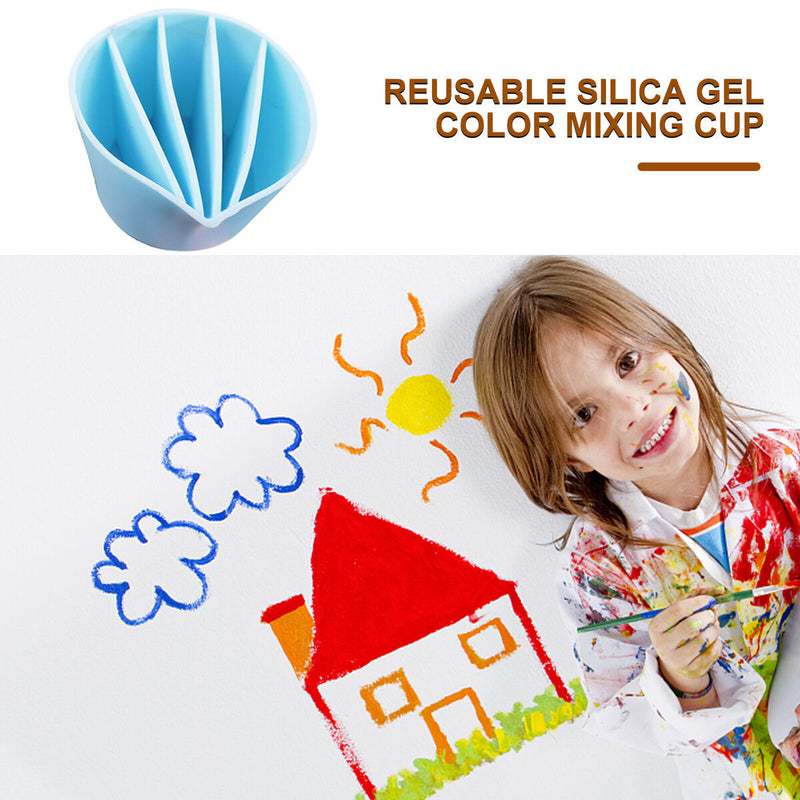 Split Color Mixing Cups for Paints Tools Acrylic Painting Pouring Multi Cha