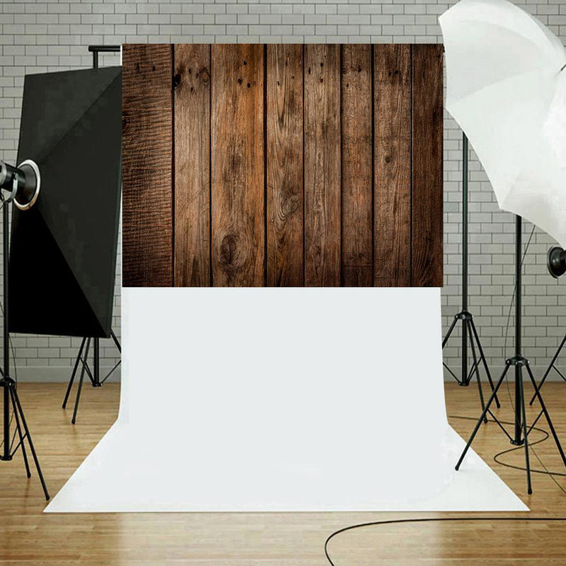 Wood Plank Texture Photography Backdrop Background Cloth Plate Photo Video Decor