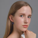 Elegant Flowers Stud Earrings Fashion Autumn Women Metal Dangle Drop Ear Jewelry
