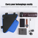 1.2L Triangle Cycling Bicycle Bags MTB Bike Front Tube Frame Pouch (Blue) Newly