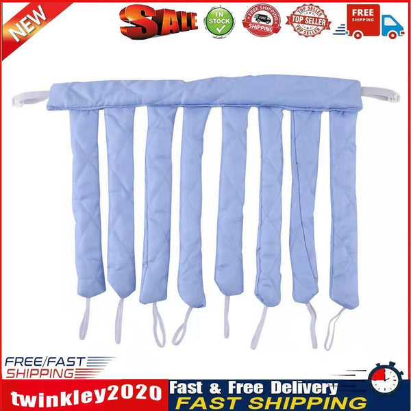 Heatless Hair Curler No Heat Curling Headband Sleeping Soft Wave (Blue) Newly