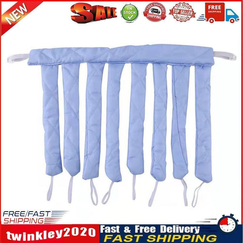 Heatless Hair Curler No Heat Curling Headband Sleeping Soft Wave (Blue) Newly