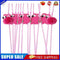 #A 50pcs Hawaiian Pineapple Straws Beach Summer Pool Birthday Favor Juice Stra