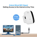 Long Range Wireless WiFi Repeater 300Mbps Signal Amplifier (White EU Plug)