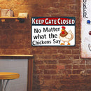 Chicken Metal Retro Tin Sign Art Poster Wall Plate for Farm Home Iron Painting