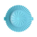 Silicone Air Fryer Liner Kitchen Baking Parchment Steamers Pads (Grey)