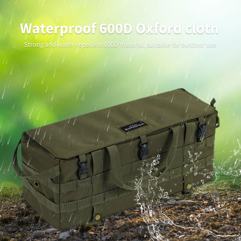 #A Storage Bags - Outdoor Camping Molle Oxford Cloth Hanging Pocket for Desk Sid