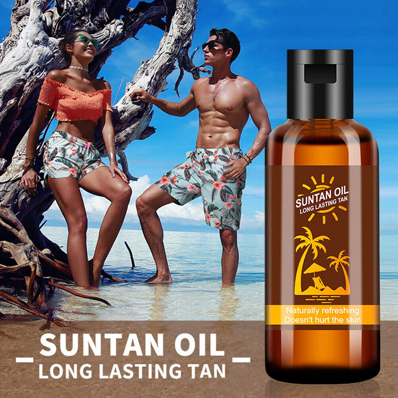 Tanning Lotion Oils Body Bronzer Self Tanning Suntan Sexy Solarium Beach Tan Oil