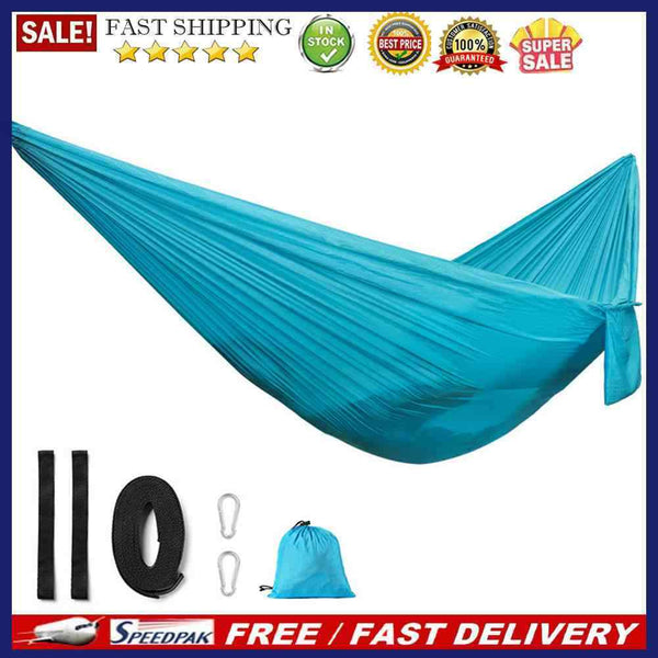245x90cm Outdoors Camping Parachute Sleeping Hammock Garden Swing Hanging B