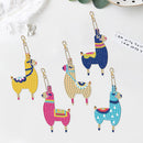 5pcs Diamond Painting Acrylic Keychain DIY Crystal Drill Key Ring Car Charms