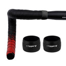 2pcs Bike Handlebar Tape Ring Anti-Skid Bicycle Handle Strap Sleeve (Black)