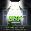 142LED Solar Wall Light Outdoor Waterproof Motion Sensor Lamp Garden Decoration