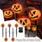 5Stk Solar-Kürbis-Laternen-Lampen-Bodenlicht Wasserdichte Halloween-Außen Dekor.