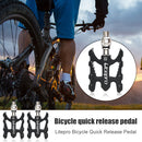 1 Pair Folding Bicycle Pedals MTB Mountain Bike Cycling Quick Release Foot Pedal