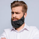 Men Double Layer Beard Bandana Face Cover Apron Waterproof Beard Guard Cap