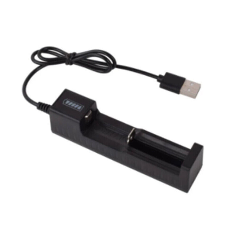 1 slot Battery USB Charger for Rechargeable Batteries Li-ion 18650 26650 14500