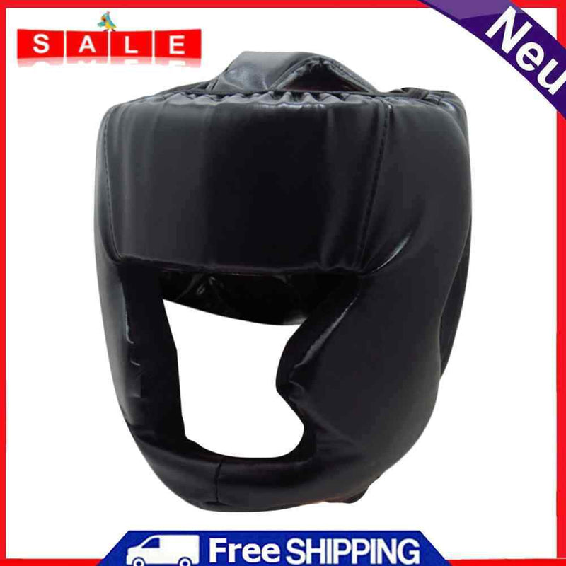 Muay Thai Boxing Helmet Head Protector Karate Kickboxing Protective Headgear