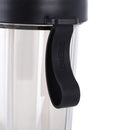 600ml Dual Straw Cup Outdoor Sports Drinking Beverage Water Bottle (Black)