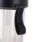 600ml Dual Straw Cup Outdoor Sports Drinking Beverage Water Bottle (Black)