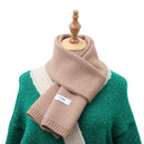 Woman Knitting Autumn Winter Long Keep Warm Shawl Solid Color Bib Scarf