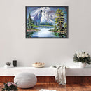 5D DIY Diamond Painting Full Round Drill Snow Mountain Wall Decor Rhineston