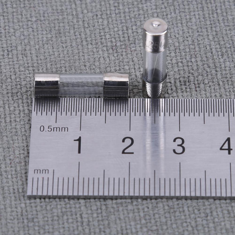 10pcsx10 Values 5x20mm 0.2A-20A 250V Quick Blow Glass Tube Fuse Kit Box