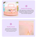 10 inch Round Portable Cake Box Fresh-keeping Case Birthday Decor (Pink) Newly