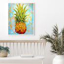 Abstract Pineapple Oil Paint By Numbers Kits DIY Handpainted on Canvas Wall Art