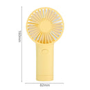 USB Mini Wind Power Handheld Fan Portable Summer Small Cooling Fan (Yellow)
