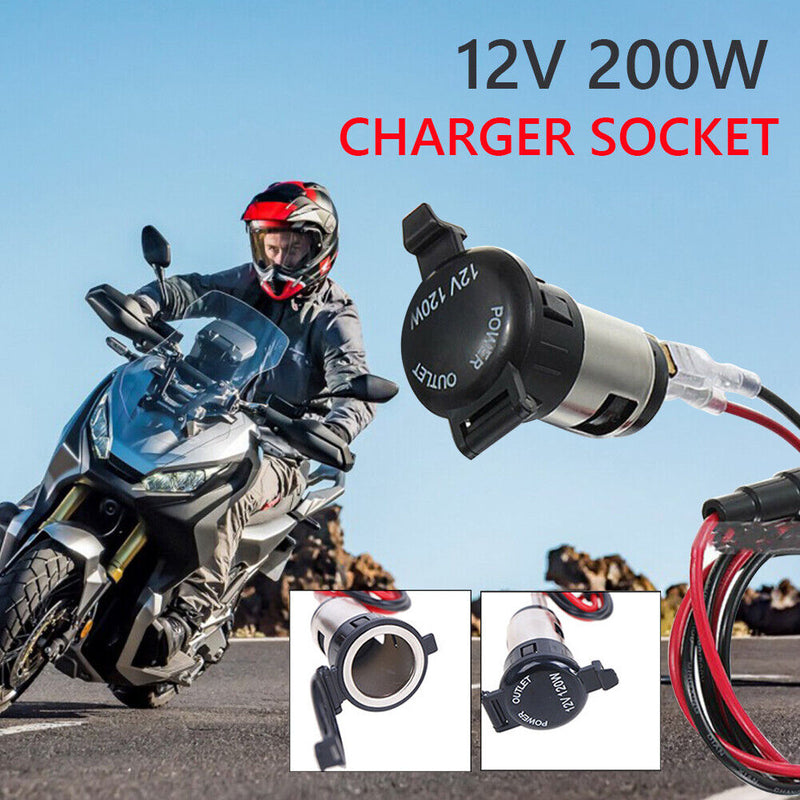 12-24V 120W Charger Plug Motorcycle Car Power Adapter Socket Car Accessories