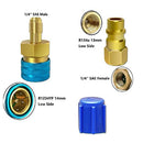 Kit Quick Couplers Kit Quick Coupler Adapter Quick Fitting Connector Kit