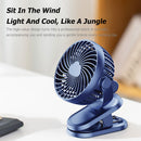 Quiet 1200mAh 5W Outdoor Travel 5V 1A Lazy Portable USB Summer Cooling Clip Fan