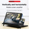 Cell Phone Screen Magnifier Foldable Video Amplifier Stand Bracket (Black) Newly
