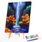 Art Hand Painted Oil Paint By Numbers Digital Scenery Drawing Canvas Home Decor