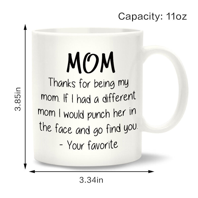 Ceramic Water Cup Handle DIY Thanks for Being My Mom Breakfast Milk Mugs