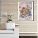 Diamond Painting 5D Full Round Drill Mosaic DIY Snow Kids Kit Bedroom Decoration